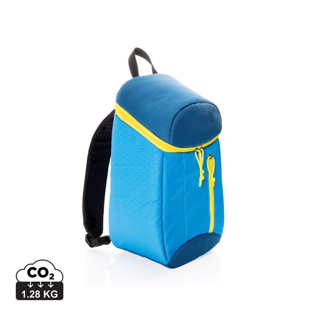 Sac à dos publicitaire isotherme 10 L Bleu / Jaune